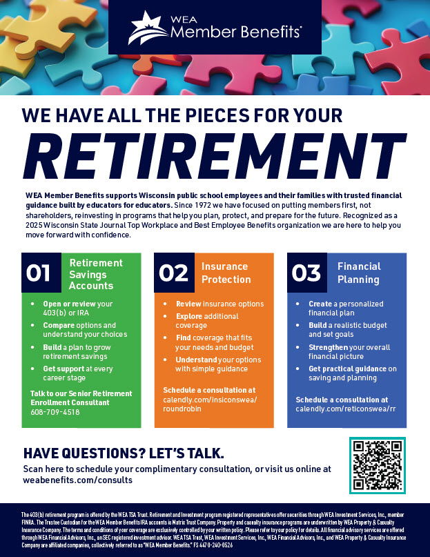 Member Benefits General Flyer Click here to download the retirement comparison flyer