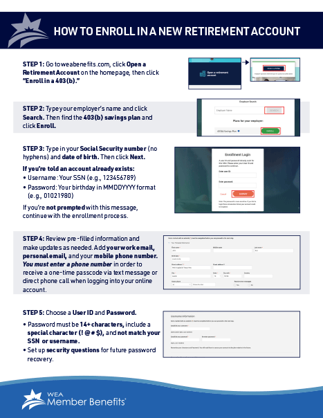 How to enroll in a new retirement account